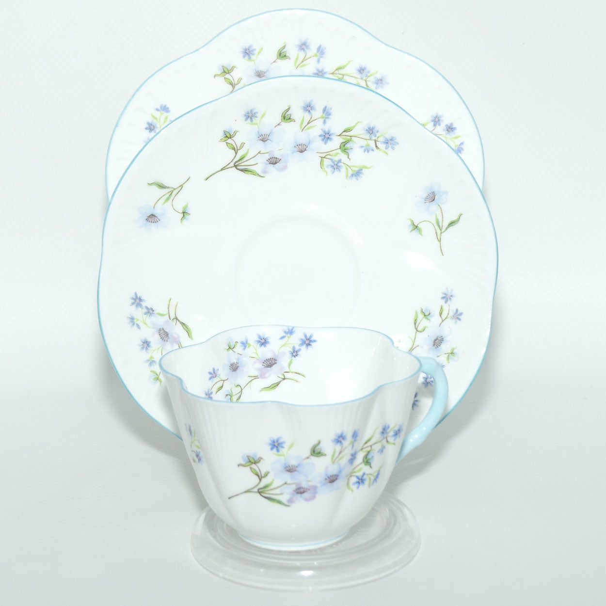 Shelley Dainty shape Blue Rock trio | 13591