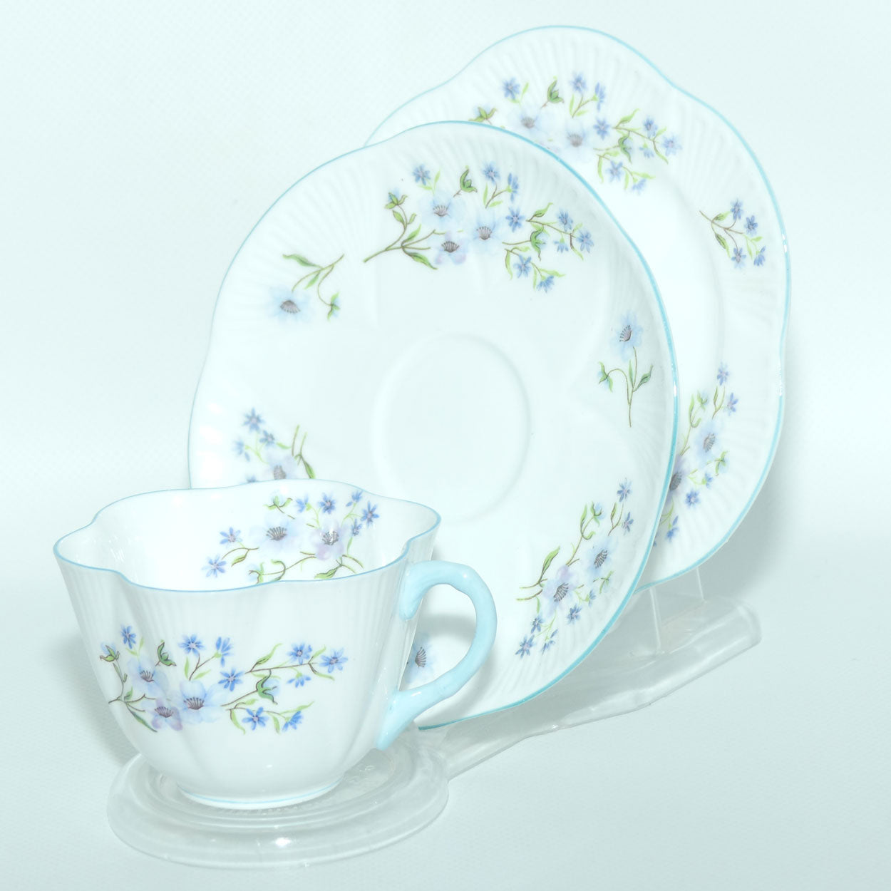 Shelley Dainty shape Blue Rock trio | 13591