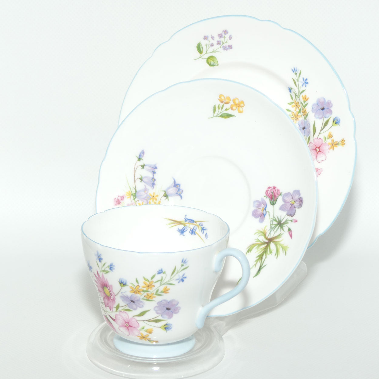 Shelley Richmond shape Wildflowers trio | Blue trim | 13668