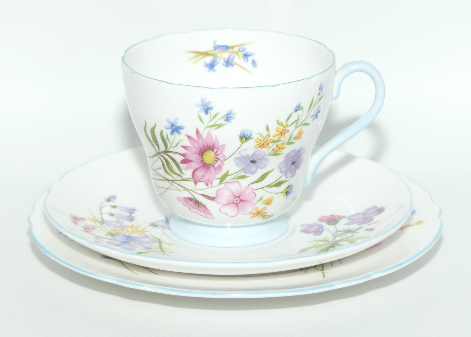 Shelley Richmond shape Wildflowers trio | Blue trim | 13668