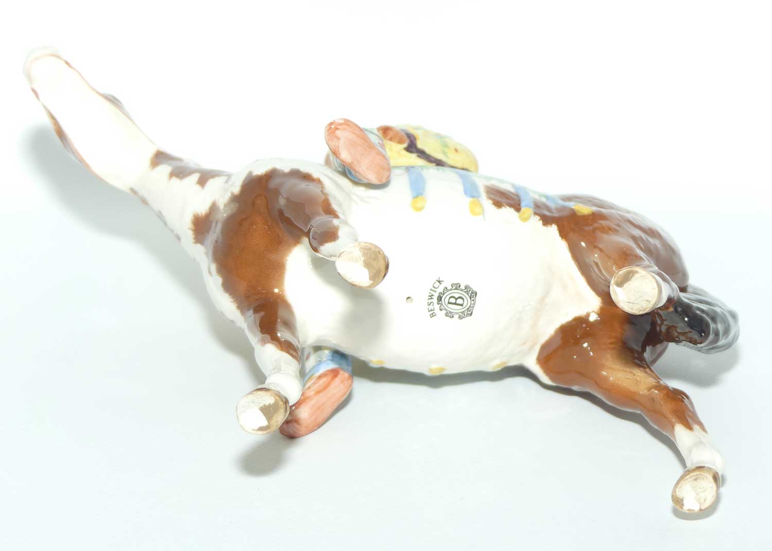 #1391 Beswick Mounted Indian on Skewbald Horse