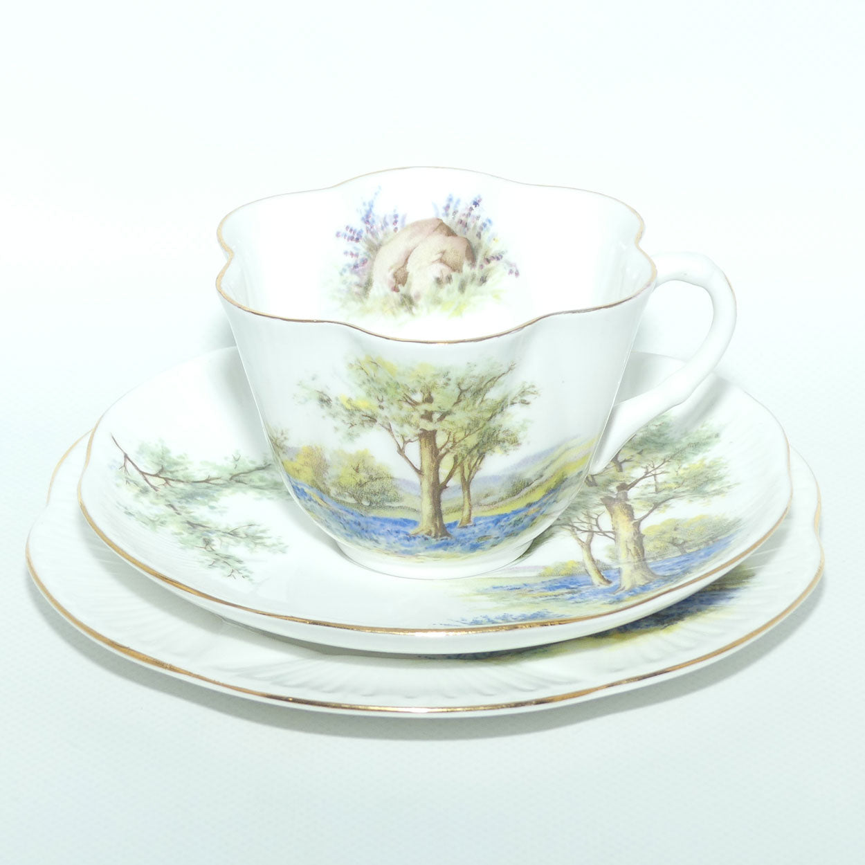 Shelley Dainty shape Bluebell Wood trio | 14286