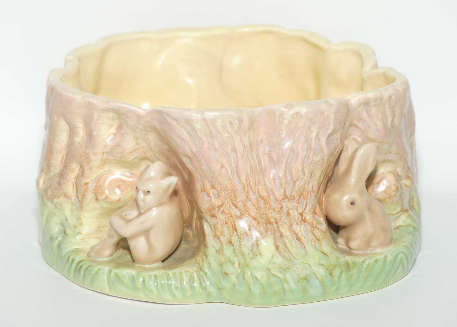 SylvaC #1515 | Bunnies and Pixie Tree Stump trough