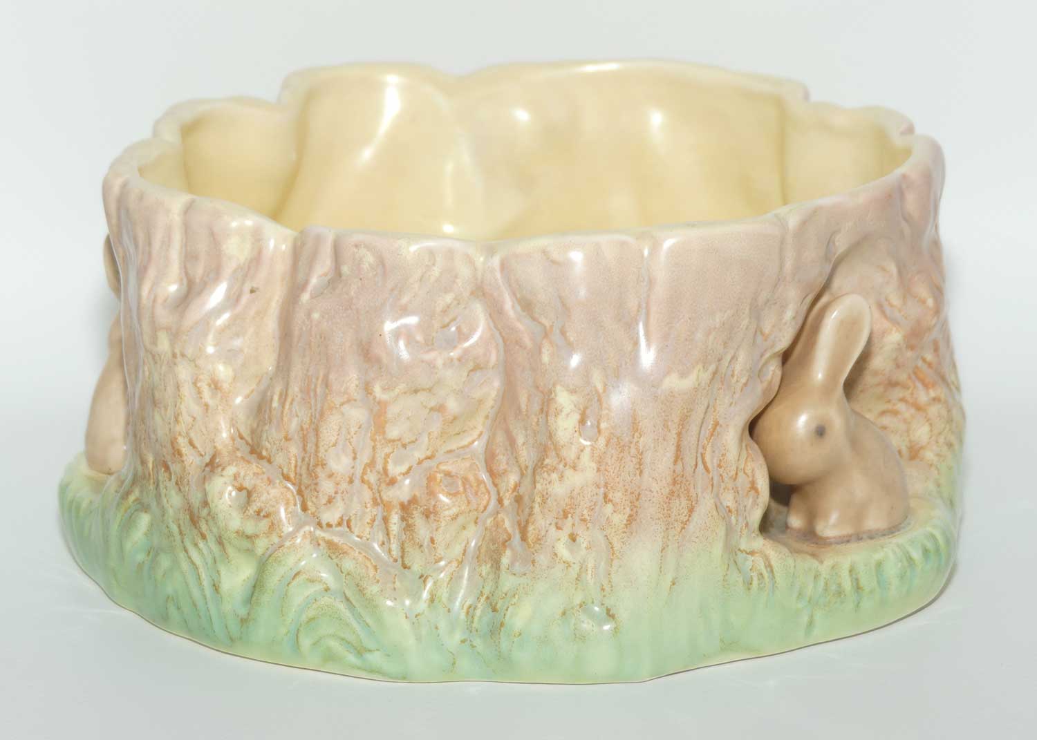 SylvaC #1515 | Bunnies and Pixie Tree Stump trough