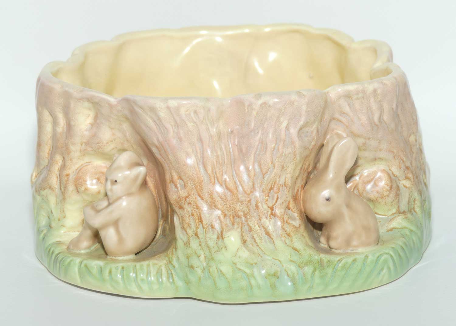 SylvaC #1515 | Bunnies and Pixie Tree Stump trough