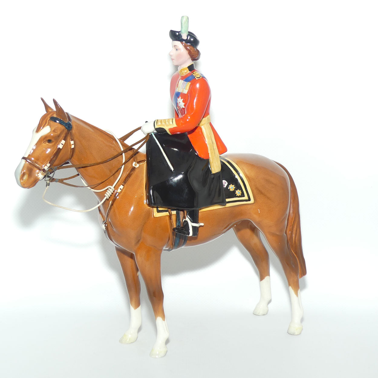 #1546 Beswick HM Queen Elizabeth II on Imperial | Chestnut