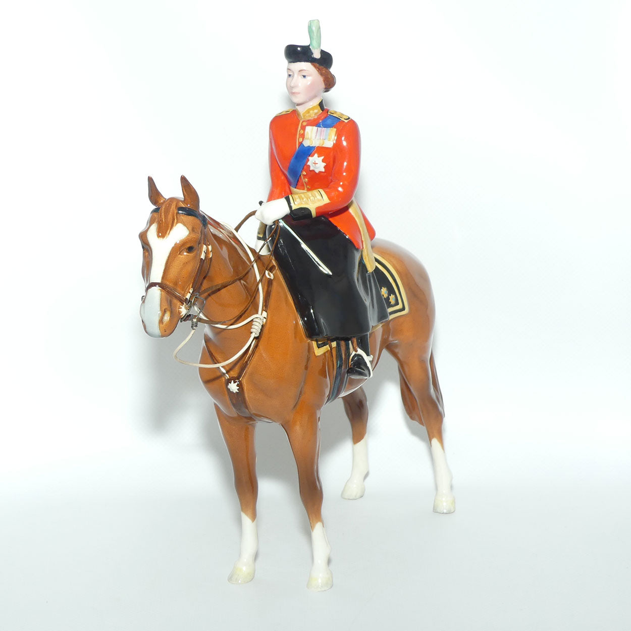 #1546 Beswick HM Queen Elizabeth II on Imperial | Chestnut