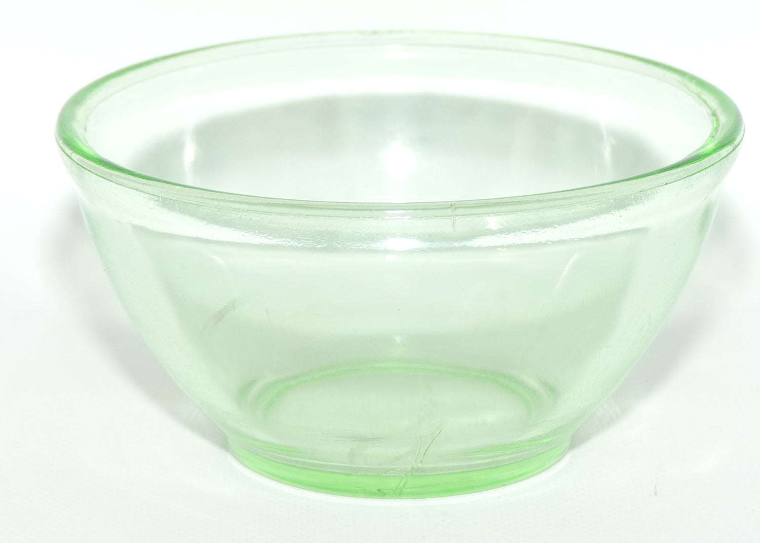 Green Depression Glass mixing bowl | 15cm diam