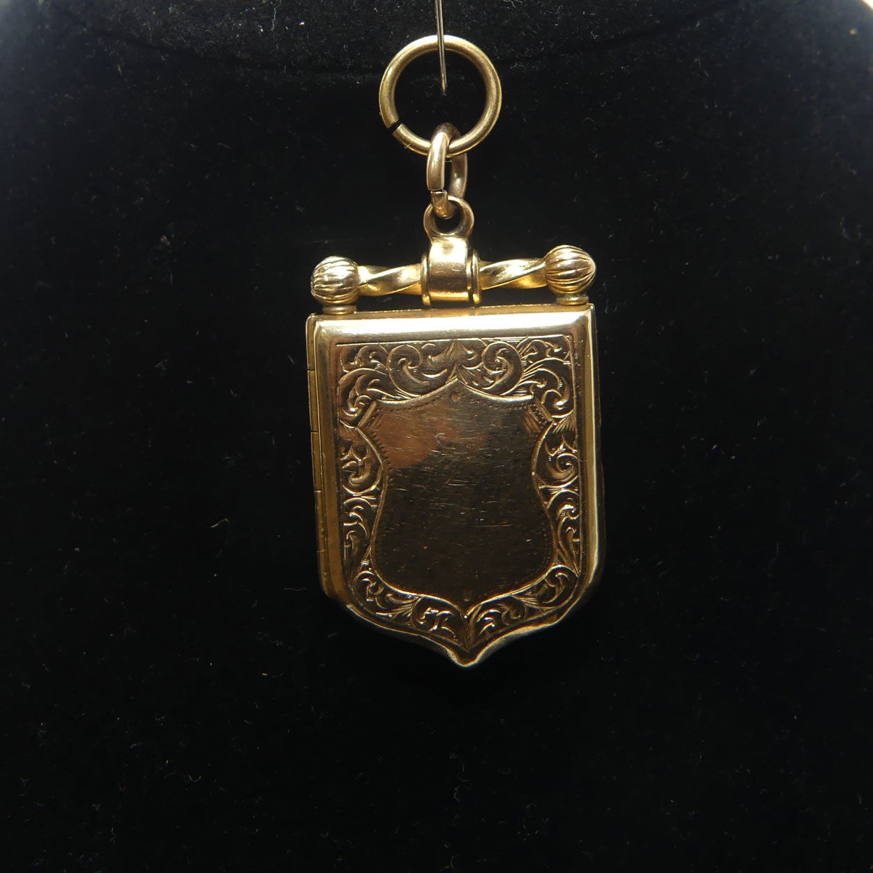 Victorian era 15ct Yellow Gold Garnet and 8 Diamond locket | Valued $8500