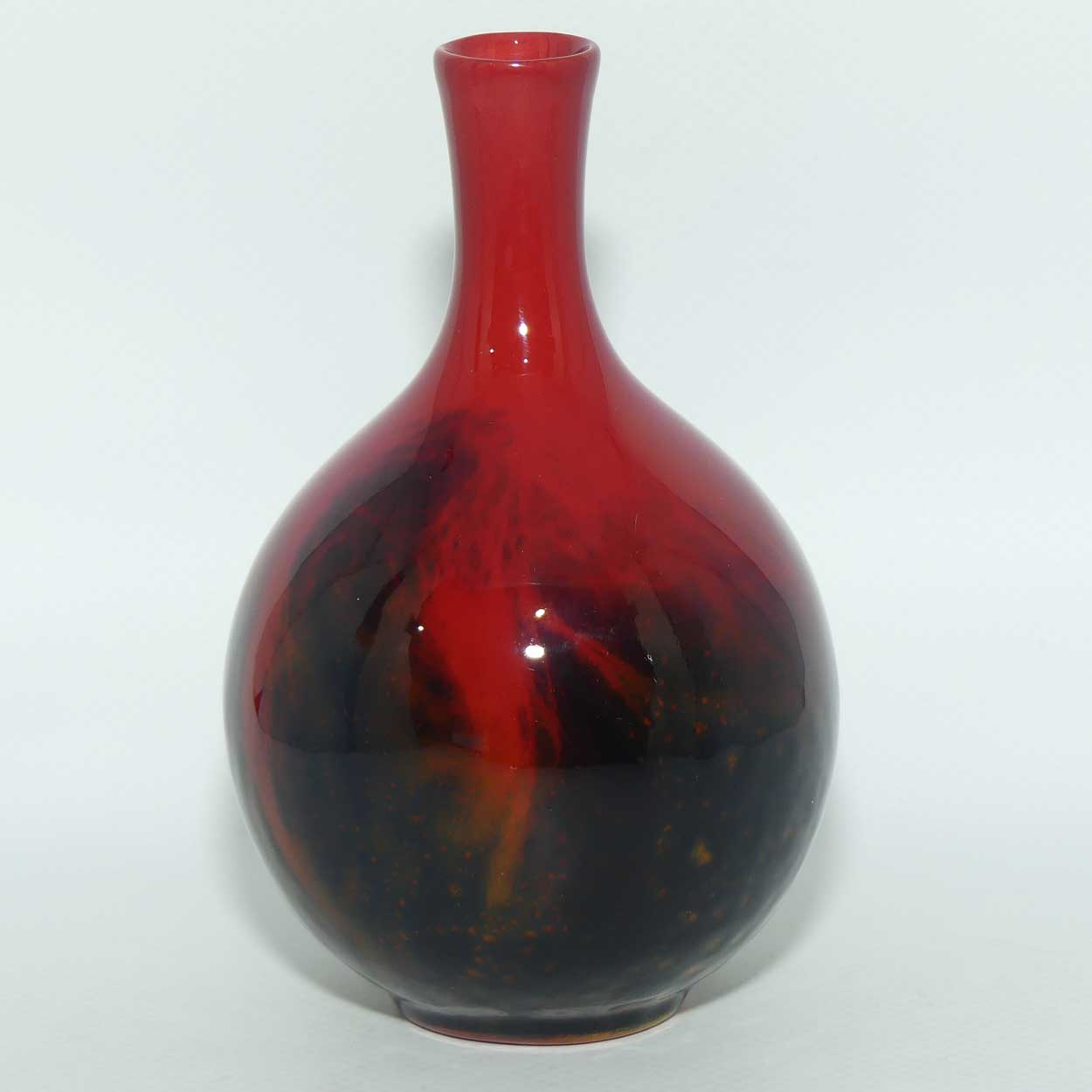 Royal Doulton Flambe Veined #1606 miniature vase