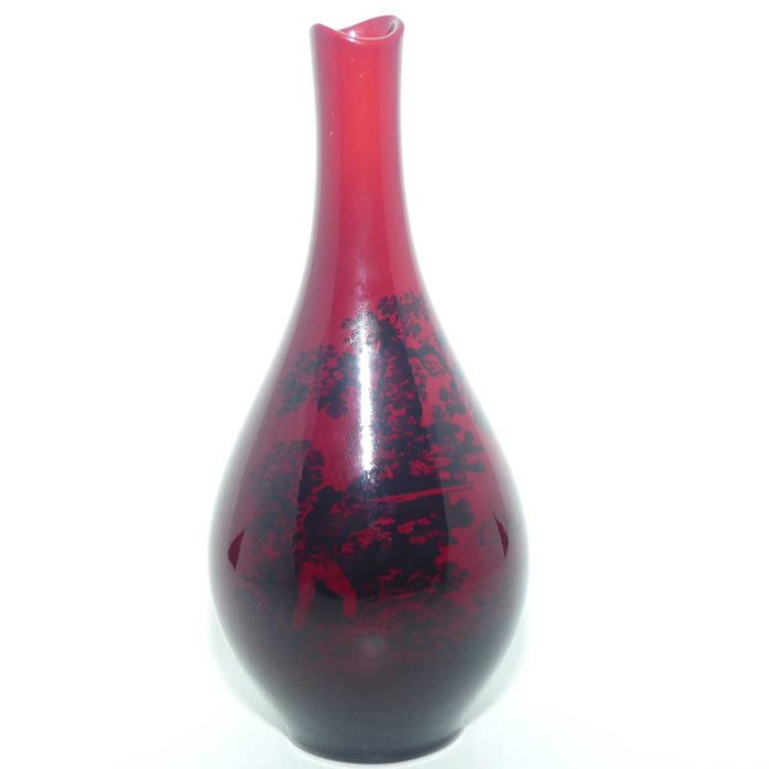 Royal Doulton Flambe Woodcut 1612 Hunting vase