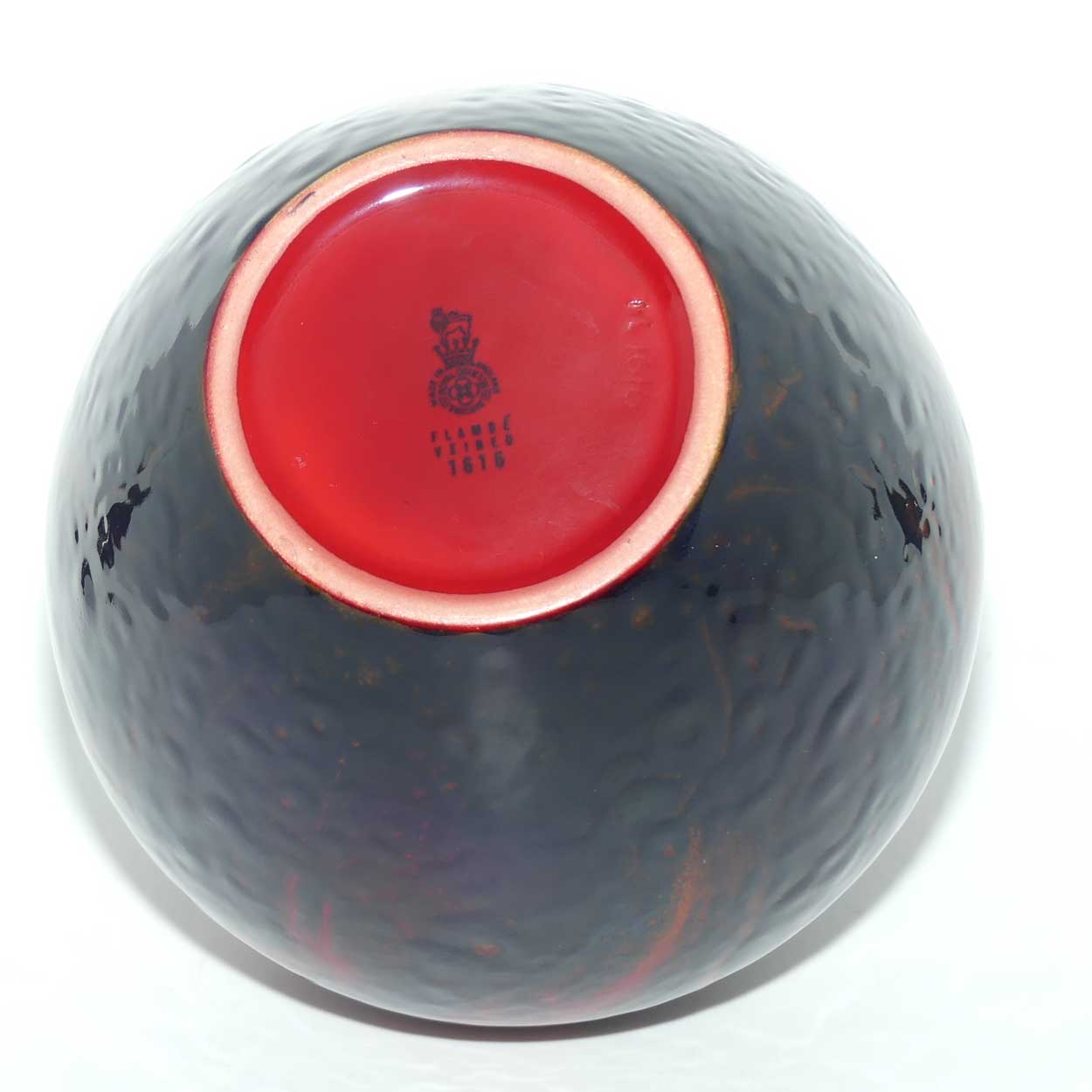 Royal Doulton Flambe Veined 1616 vase #3