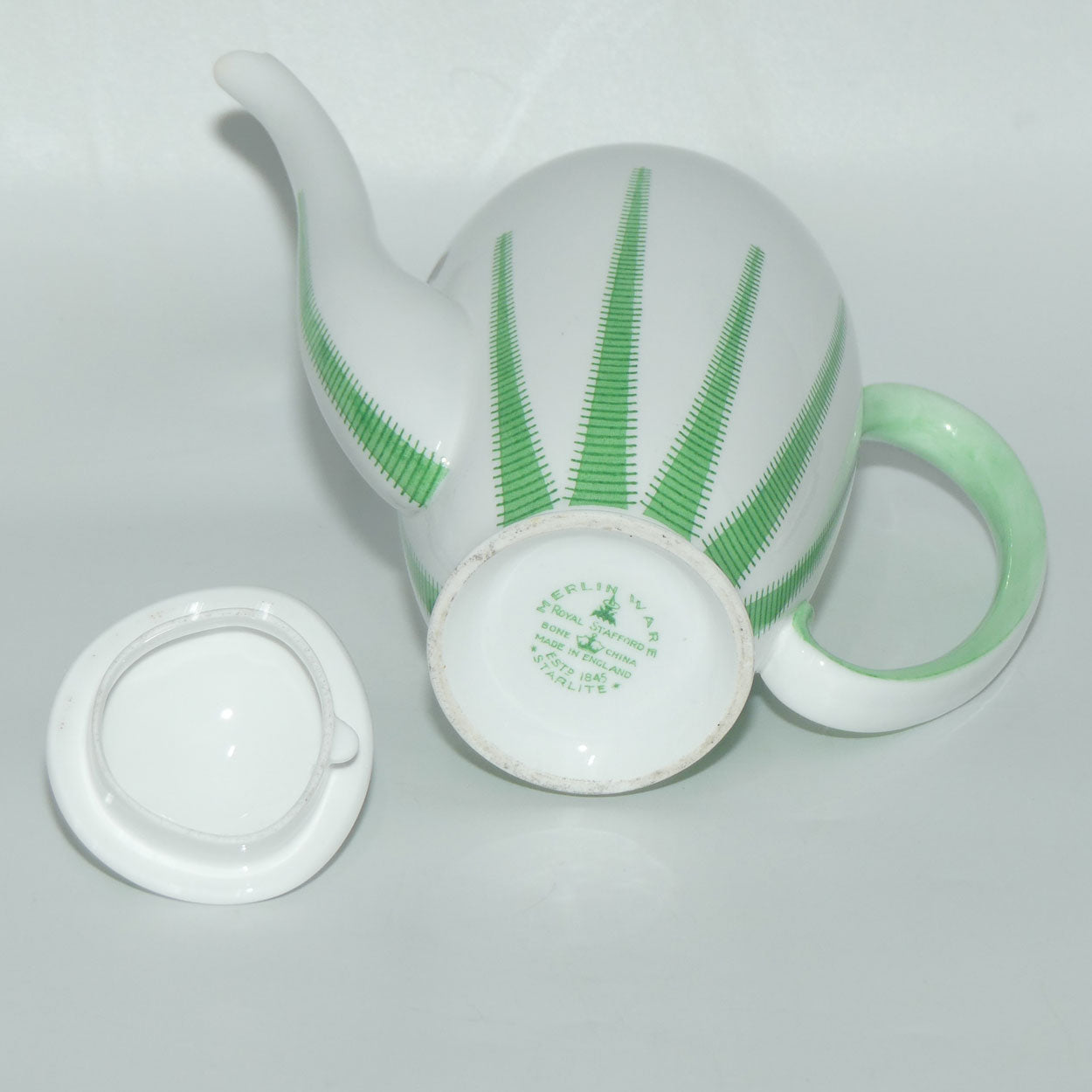 Pure 1950's design Royal Stafford Merlin Ware Harlequin coffee set