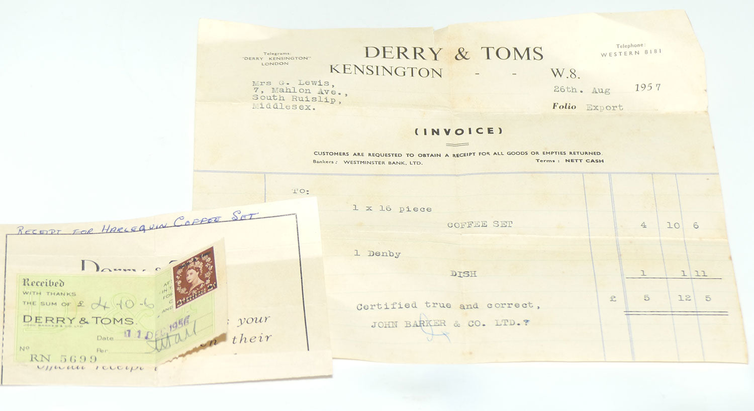 Pure 1950's design Royal Stafford Merlin Ware Harlequin coffee set