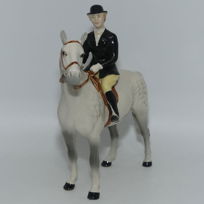 #1730 Beswick Huntswoman | On Standing Horse | Grey #2