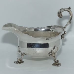 Georgian | Geo II | Sterling Silver Sauce boat | London 1744 | Francis Crump