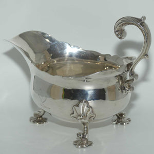 Georgian | Geo II | Sterling Silver Sauce boat | London 1744 | Francis Crump