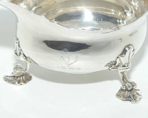 Georgian | Geo II | Sterling Silver Sauce boat | London 1744 | Francis Crump