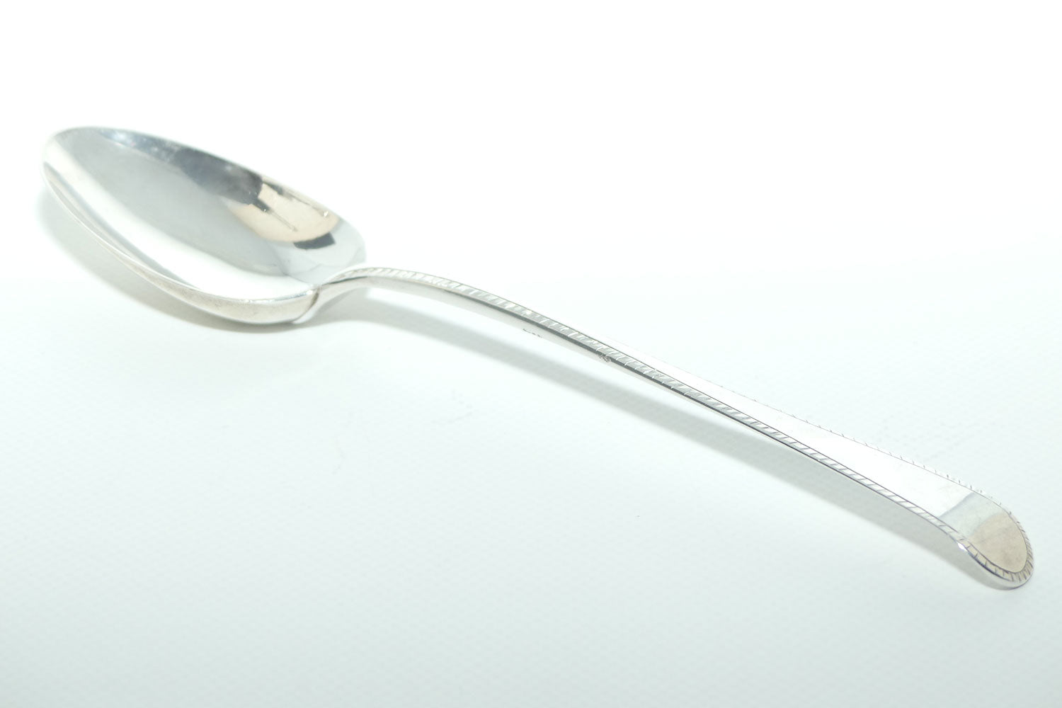 Georgian Sterling Silver Spoon | Old English pattern with Bright Cut edge | London 1764