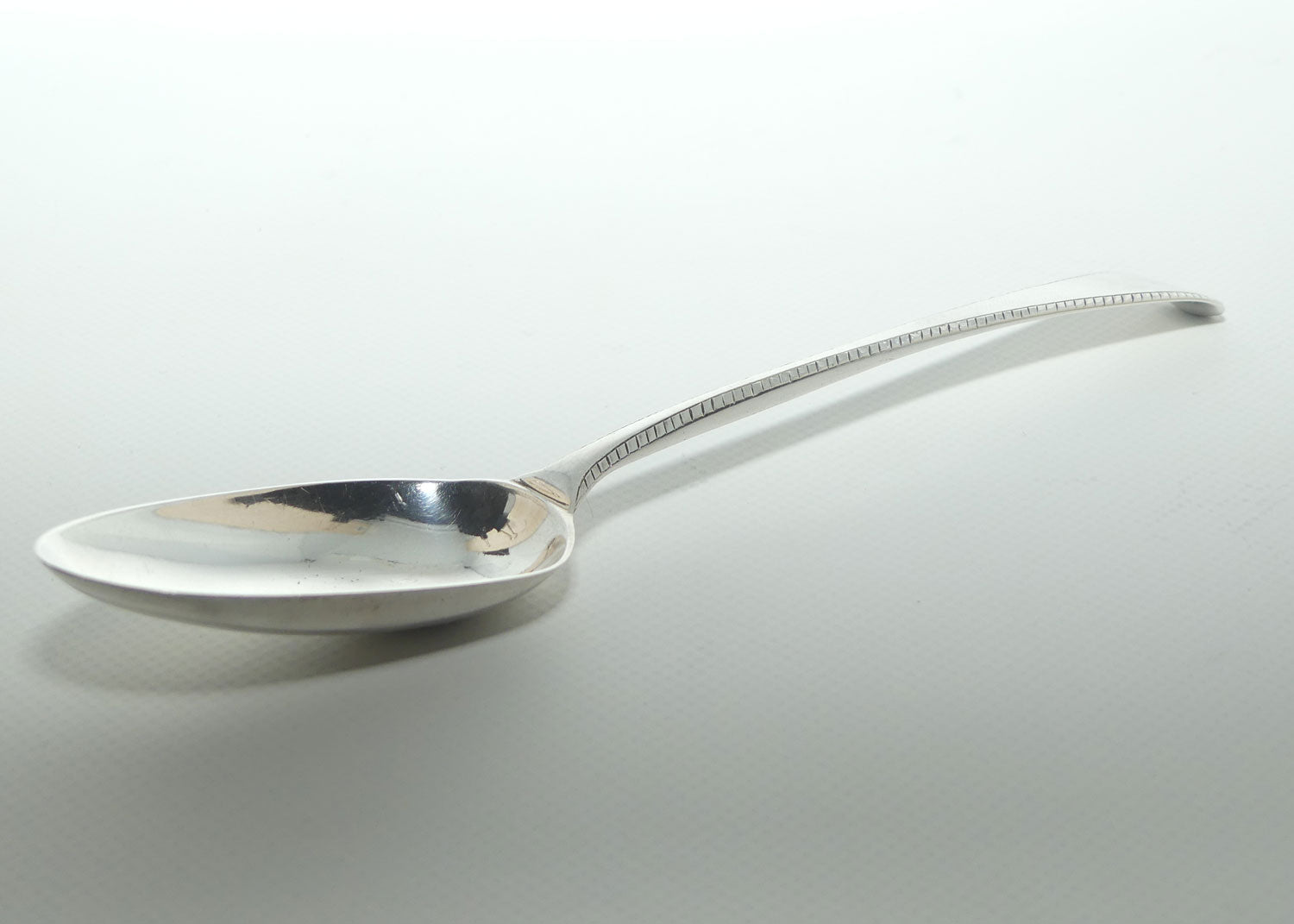 Georgian Sterling Silver Spoon | Old English pattern with Bright Cut edge | London 1778