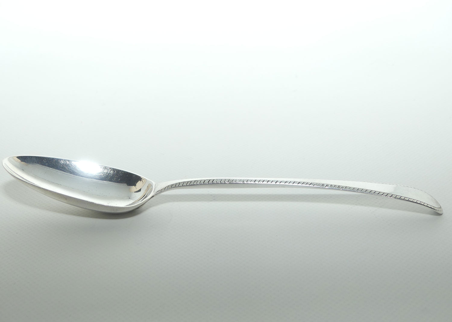 Georgian Sterling Silver Spoon | Old English pattern with Bright Cut edge | London 1778