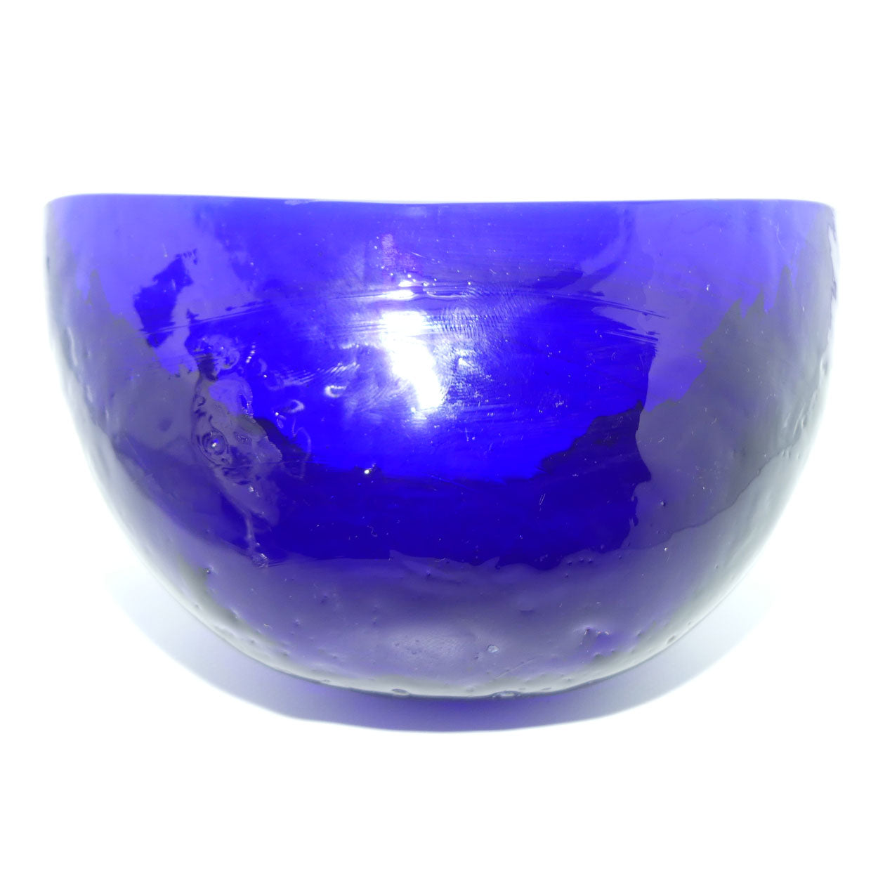 George III Sterling Silver sugar basket with original blue glass liner | London 1783