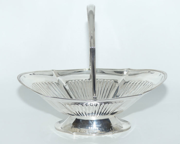 Georgian | Geo III | Sterling Silver swing handle collet foot table basket | London 1798 | Daniel Pontifex