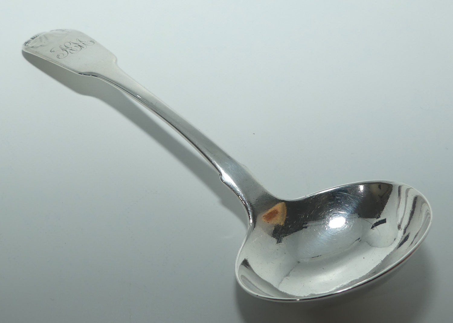 Georgian | Geo III | Sterling Silver Fiddle and Shell pattern sauce ladle | Newcastle 1803
