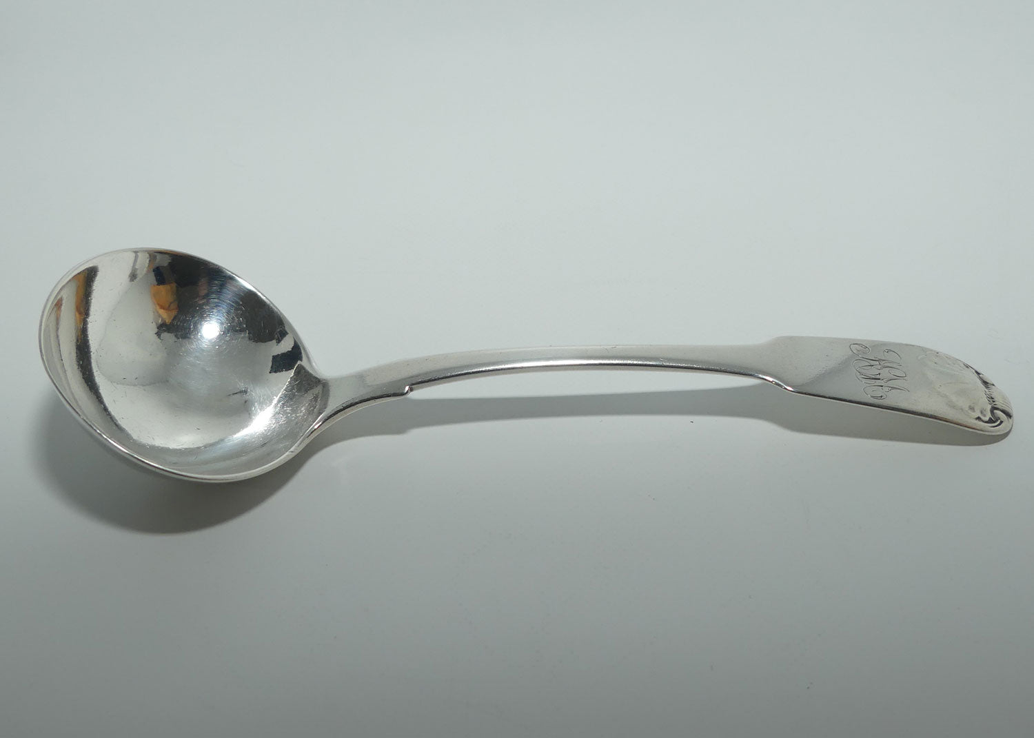 Georgian | Geo III | Sterling Silver Fiddle and Shell pattern sauce ladle | Newcastle 1803