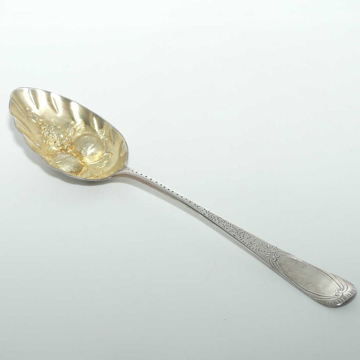 Georgian Sterling Silver Berry Spoon | Gilt Bowl | London 1806 | William Eaton