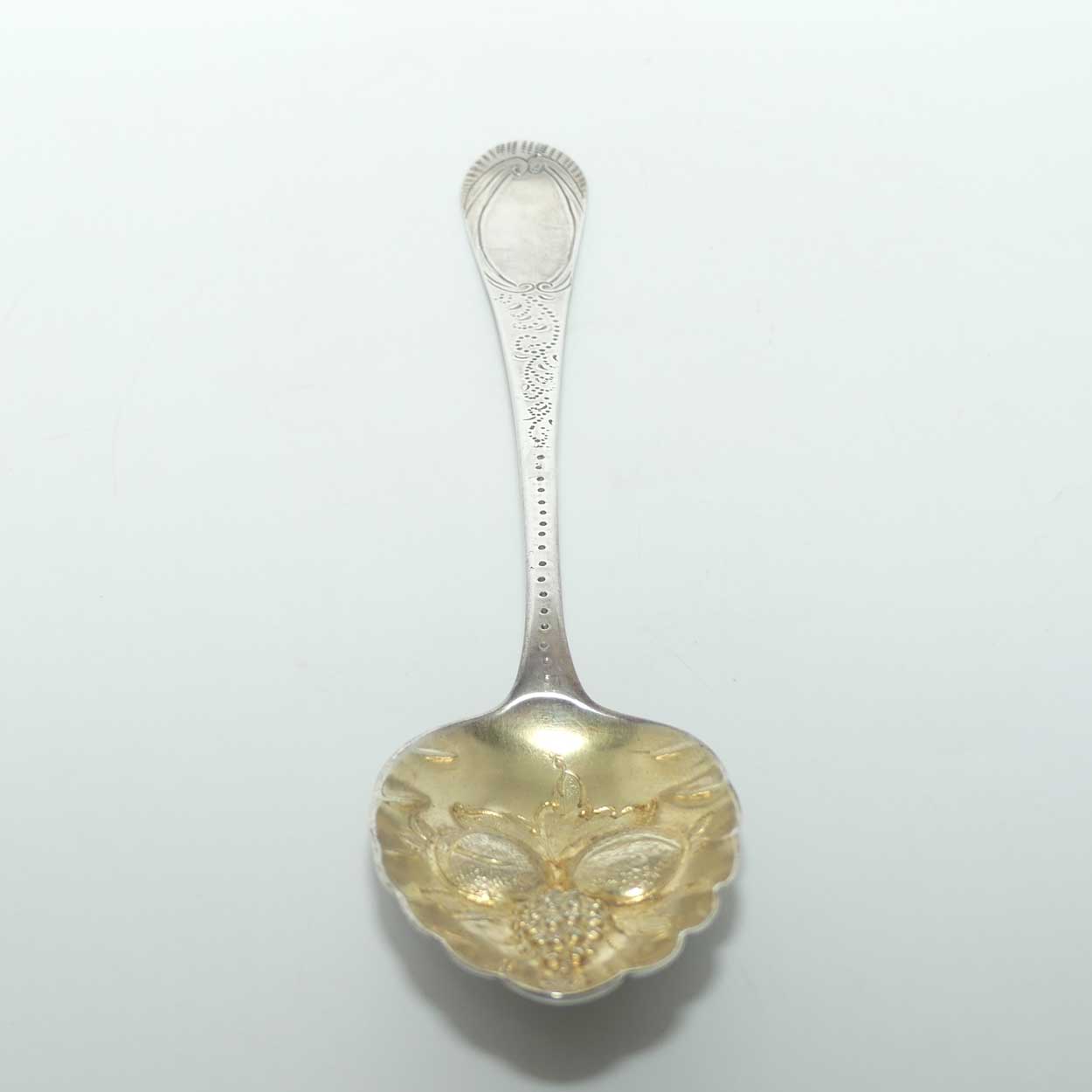 Georgian Sterling Silver Berry Spoon | Gilt Bowl | London 1806 | William Eaton