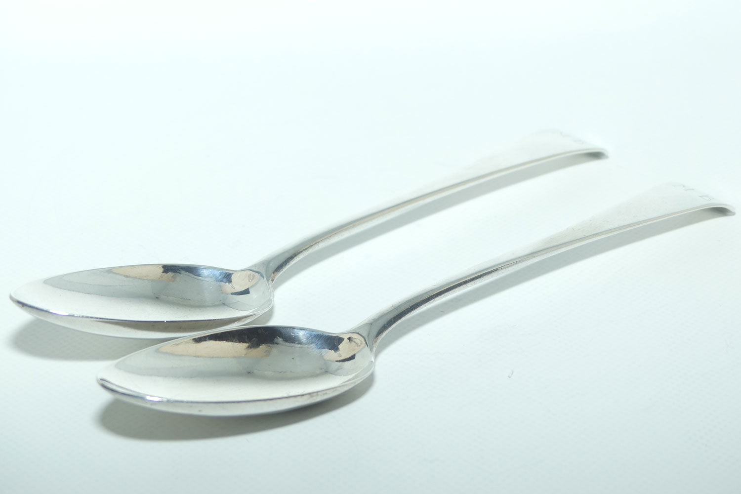 Georgian Sterling Silver pair of Spoons | Old English pattern | London 1810 | 147g the pair