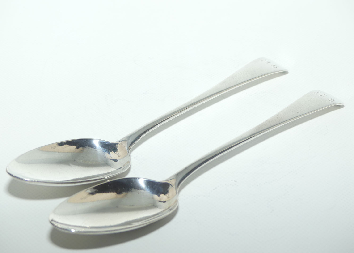 Georgian Sterling Silver pair of Spoons | Old English pattern | London 1810 | 147g the pair