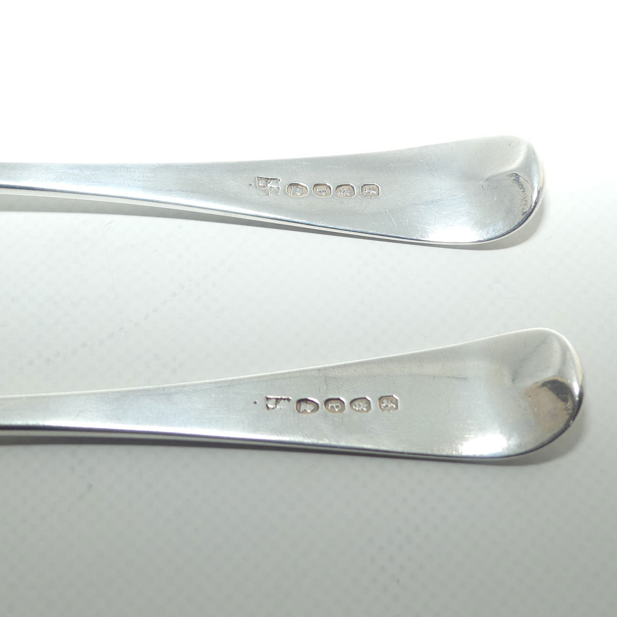 Georgian Sterling Silver pair of Spoons | Old English pattern | London 1810 | 147g the pair
