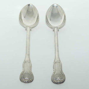 Georgian | Geo III | Sterling Silver pair of Kings Hourglass basting spoons | London 1814 | Paul Storr