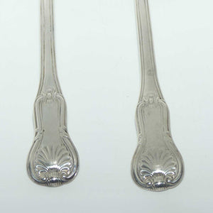 Georgian | Geo III | Sterling Silver pair of Kings Hourglass basting spoons | London 1814 | Paul Storr