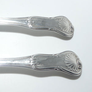 George III Sterling Silver pair of Kings Hourglass basting spoons | London 1814 | Paul Storr