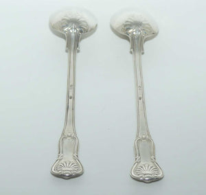 Georgian | Geo III | Sterling Silver pair of Kings Hourglass basting spoons | London 1814 | Paul Storr