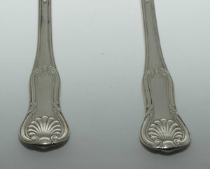 Georgian | Geo III | Sterling Silver pair of Kings Hourglass basting spoons | London 1814 | Paul Storr