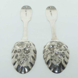 Georgian Sterling Silver Pair Berry Spoons | London 1820 | William Southey