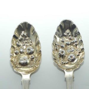 Georgian Sterling Silver Pair Berry Spoons | London 1820 | William Southey