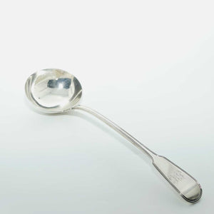 Georgian | Geo IV | Sterling Silver Fiddle Thread Soup Ladle | London 1828 | William Chawner