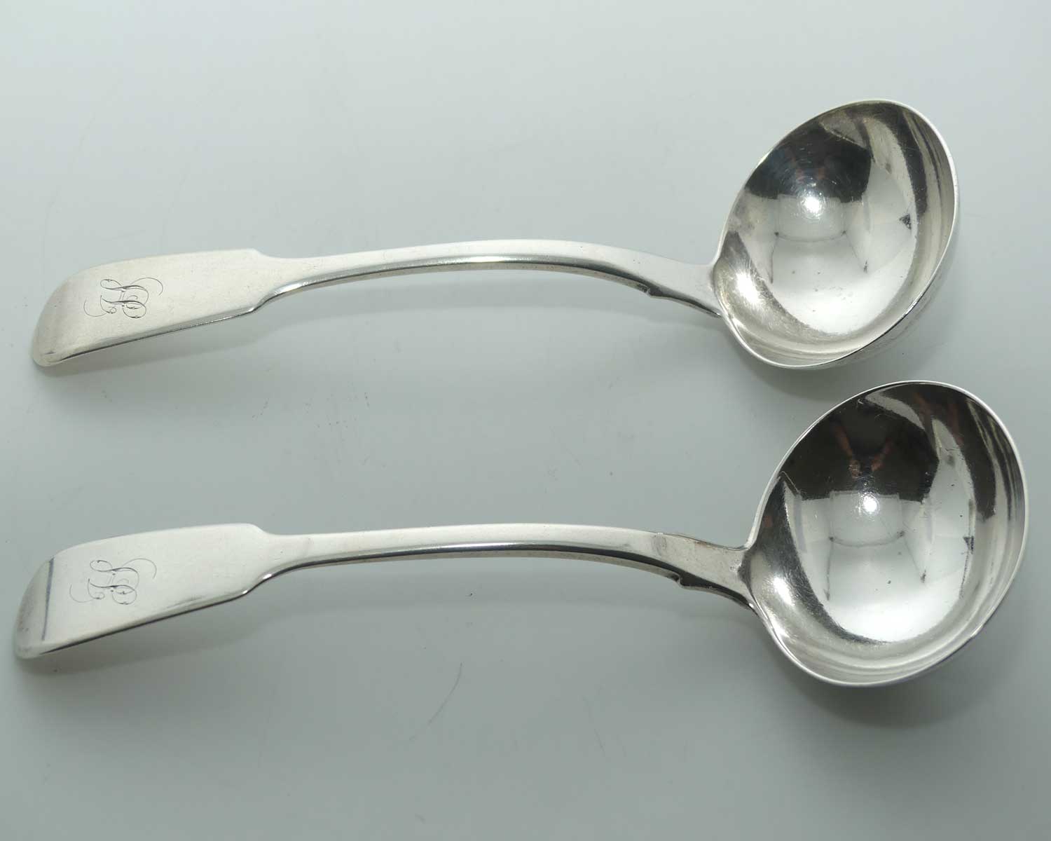 Georgian Sterling Silver pair of sauce ladles | London 1830 | Robert Hennell