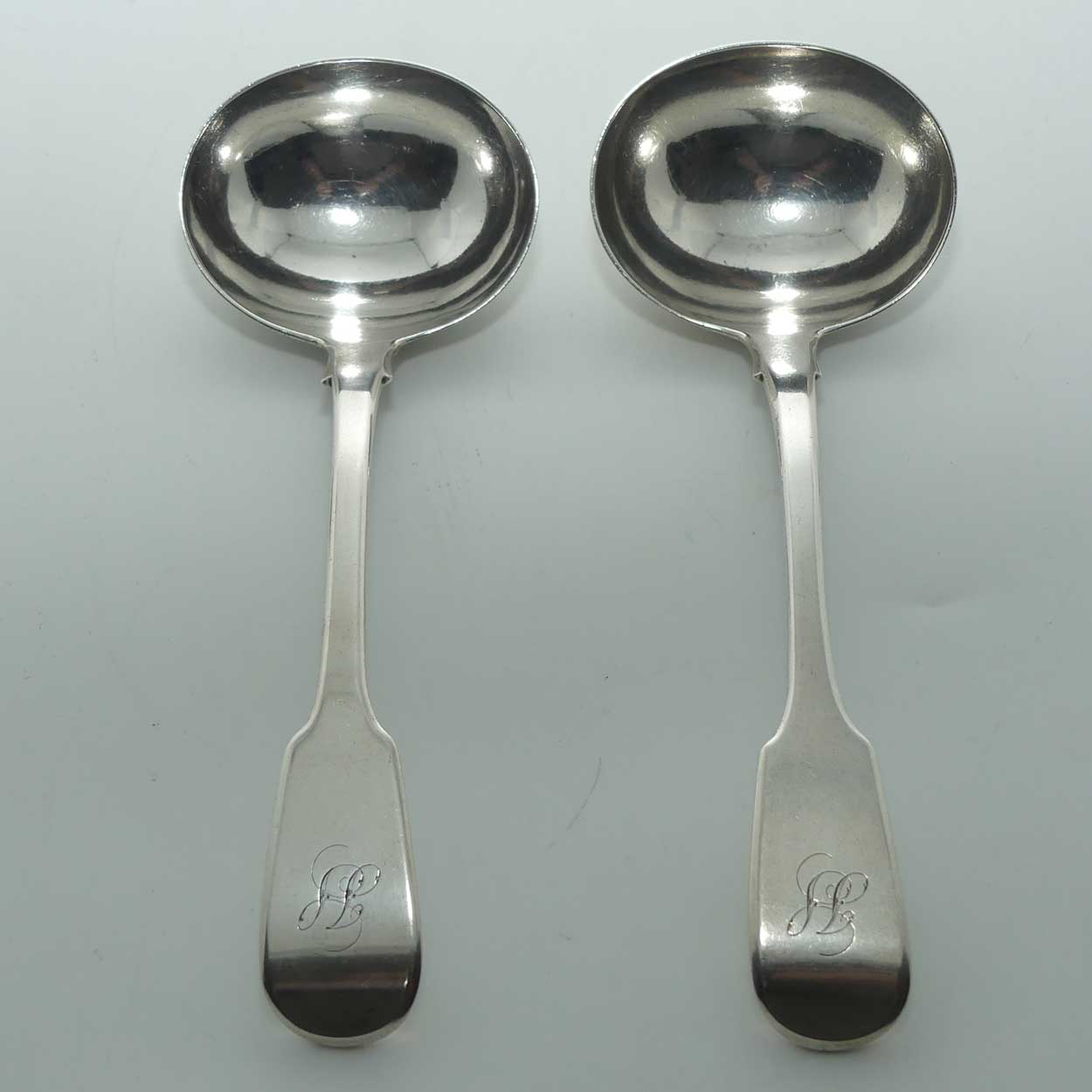 Georgian Sterling Silver pair of sauce ladles | London 1830 | Robert Hennell