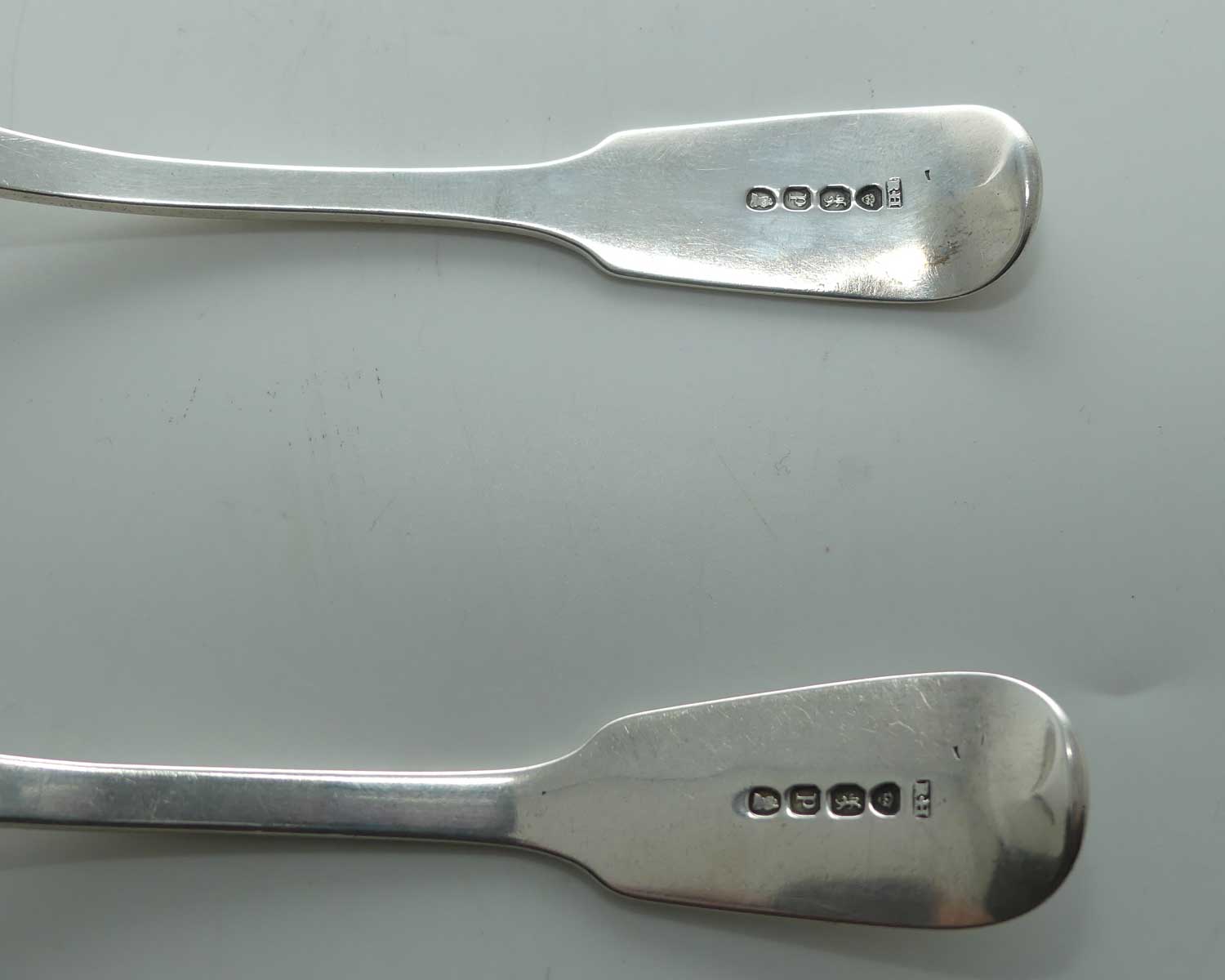 Georgian Sterling Silver pair of sauce ladles | London 1830 | Robert Hennell