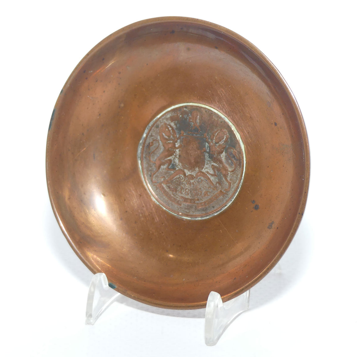 1835 East India Company Half Anna Coin set in Copper surround
