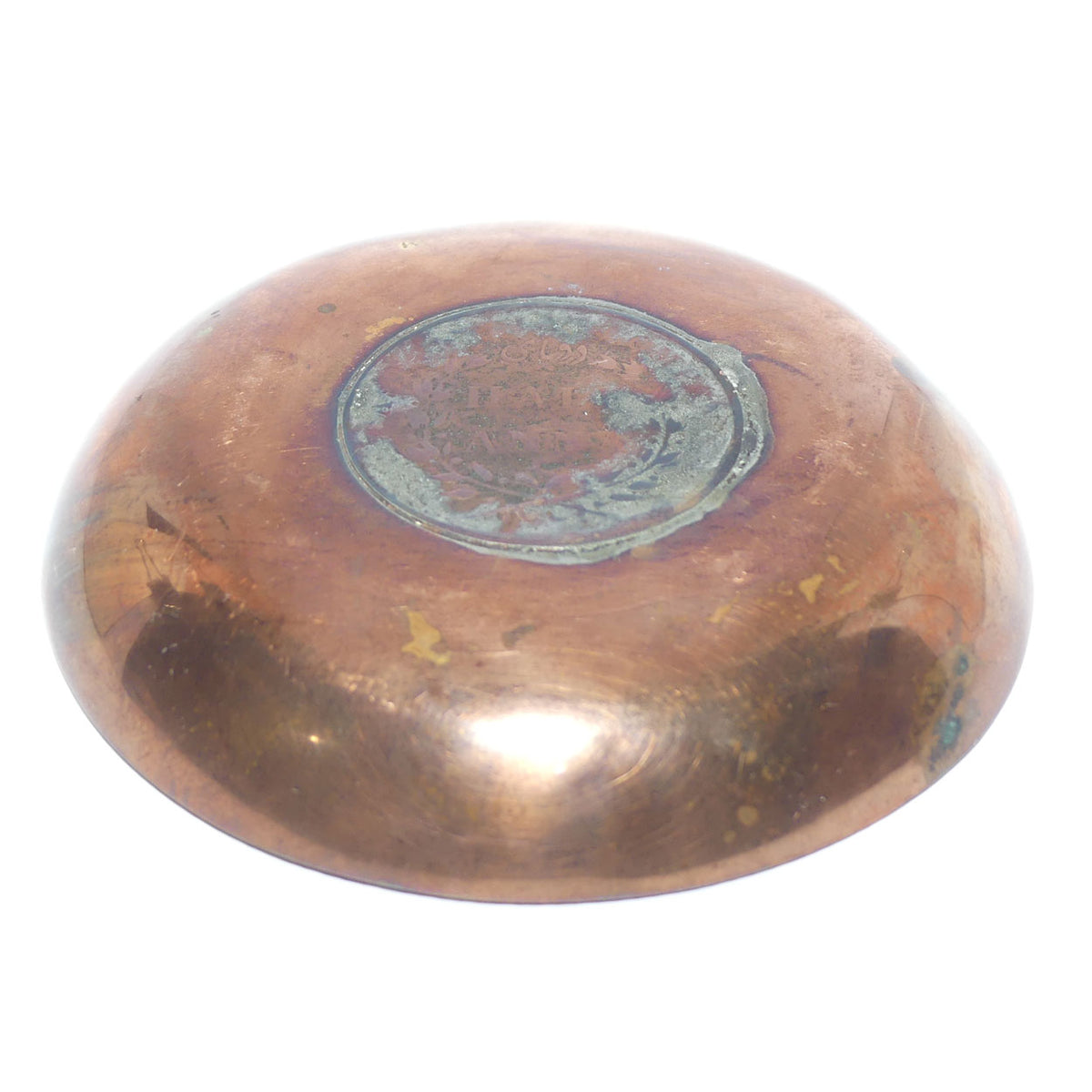1835 East India Company Half Anna Coin set in Copper surround