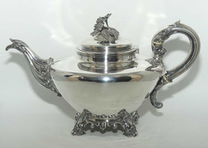 Victorian Sterling Silver tea pot | London 1839 | Reily and Storer