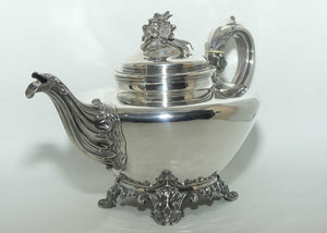 Victorian Sterling Silver tea pot | London 1839 | Reily and Storer