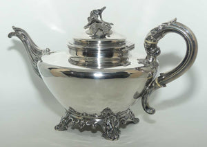 Victorian Sterling Silver tea pot | London 1839 | Reily and Storer